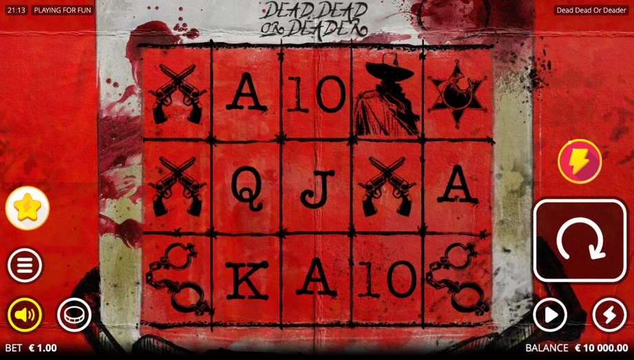 Captura del juego Dead, Dead Or Deader, tragamonedas de Nolimit City disponible en 1win