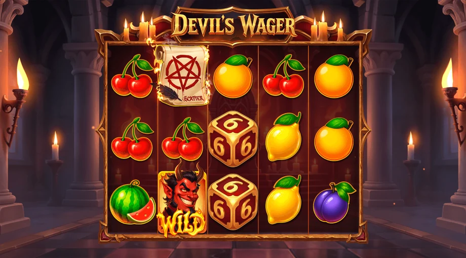 Captura del juego Devil's Wager, tragamonedas de GameBeat disponible en 1win