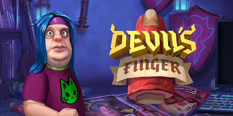 Banner de Devils Finger, tragamonedas de Shadylady disponible en 1win