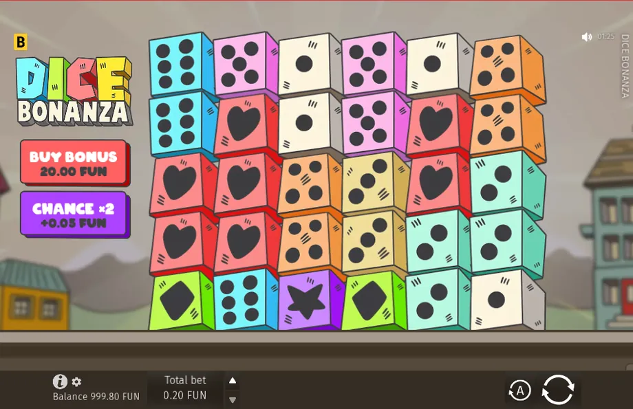 Captura del juego Dice Bonanza, tragamonedas de BGaming disponible en 1win