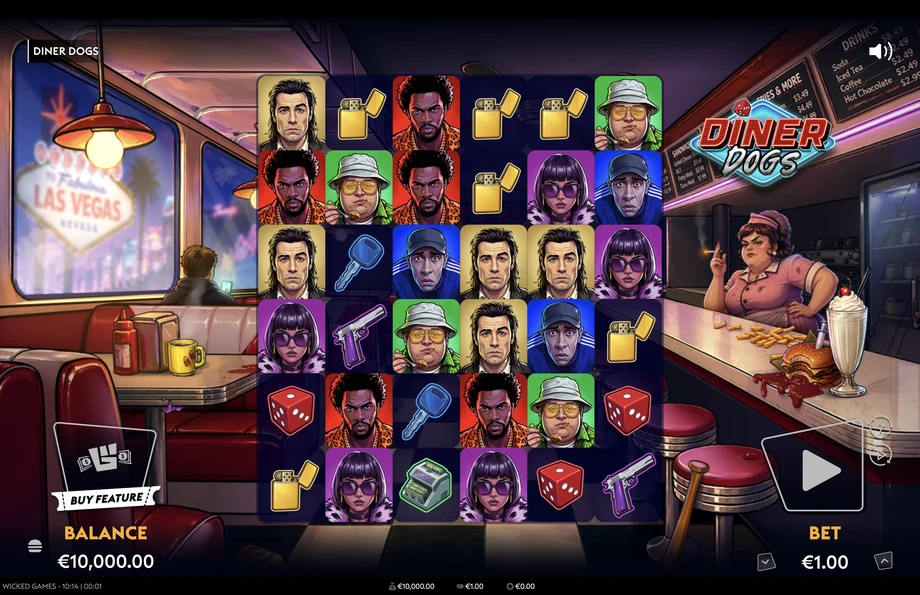 Captura del juego Diner Dogs, tragamonedas de Wicked Games disponible en 1win