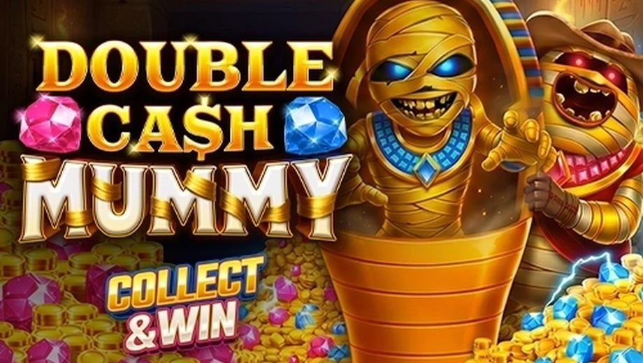 Banner de Double Cash Mummy, tragamonedas de 1X2gaming disponible en 1win