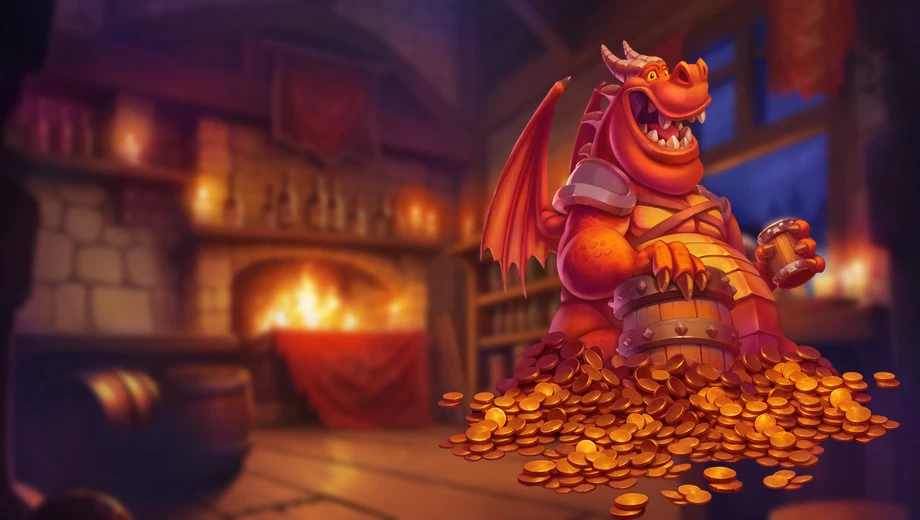 Banner de Dragon Feast, tragamonedas de Pixmove disponible en 1win
