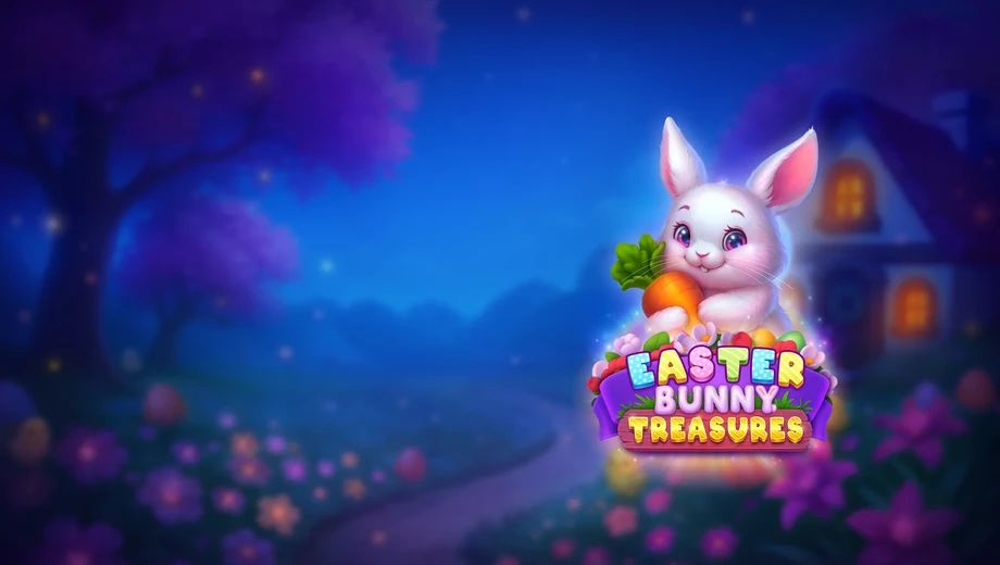 Banner de Easter Bunny Treasures, tragamonedas de Zillion disponible en 1win
