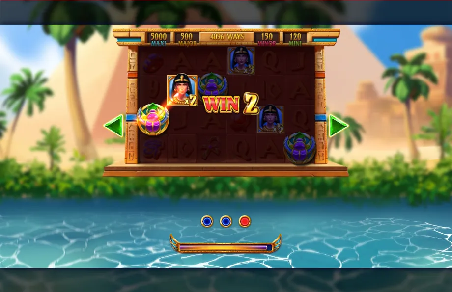 Captura del juego Egypt's Sun, tragamonedas de Zillion disponible en 1win
