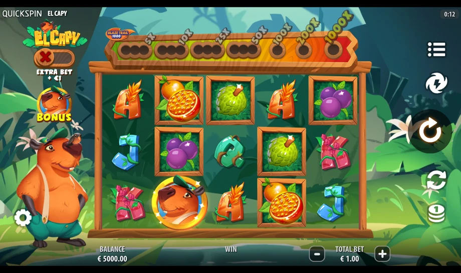 Captura del juego El Capy, tragamonedas de Quickspin disponible en 1win