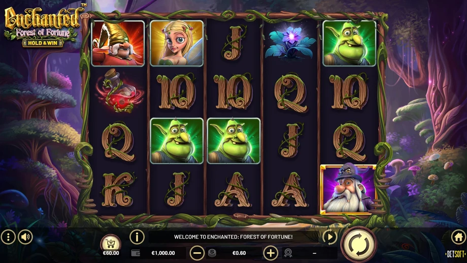 Captura del juego Enchanted: Forest Of Fortune, tragamonedas de Betsoft disponible en 1win