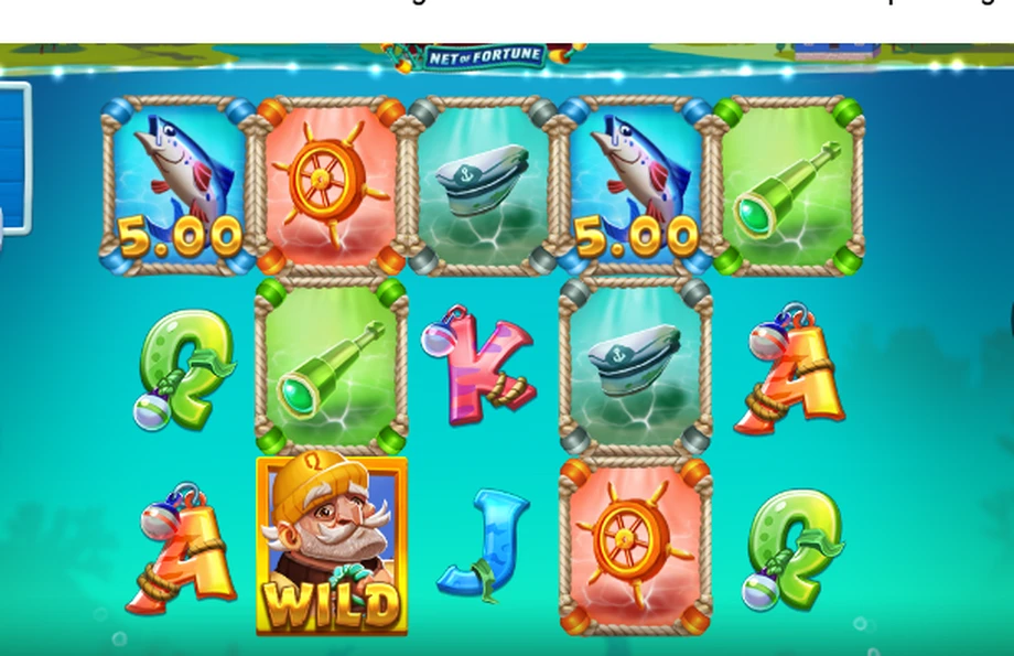 Captura del juego Epic Fish: Net of Fortune, tragamonedas de Quickspin disponible en 1win