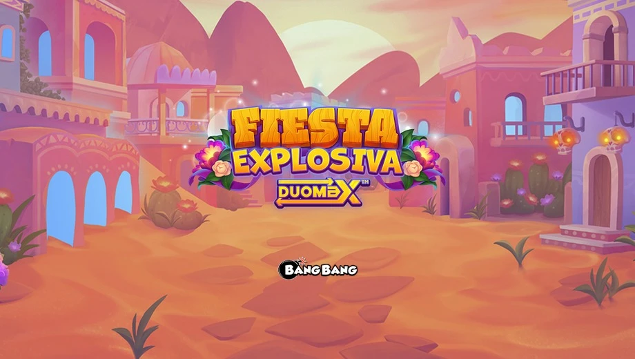 Banner de Fiesta Explosiva DuoMax, tragamonedas de Yggdrasil disponible en 1win