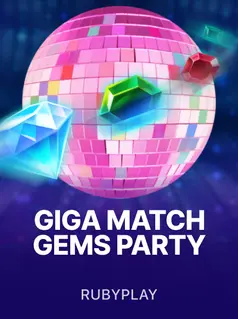 Giga Match Gems Party, tragamonedas de RubyPlay en 1win