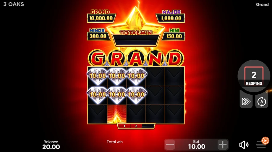 Captura del juego Grand, tragamonedas de 3 Oaks Gaming disponible en 1win