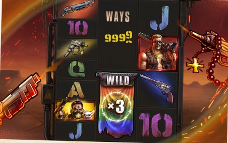 Captura del juego Guns, Love & Therapy, tragamonedas de True Labs disponible en 1win