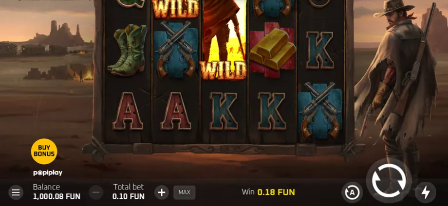 Captura del juego High Noon Riches, tragamonedas de PopiPlay disponible en 1win