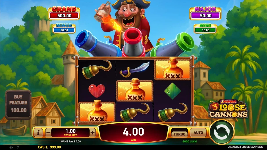 Captura del juego J Mania 3 Loose Canons, tragamonedas de RubyPlay disponible en 1win
