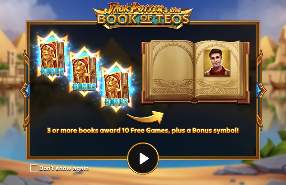 Captura del juego Jack Potter & The Book of Teos, tragamonedas de Apparat disponible en 1win