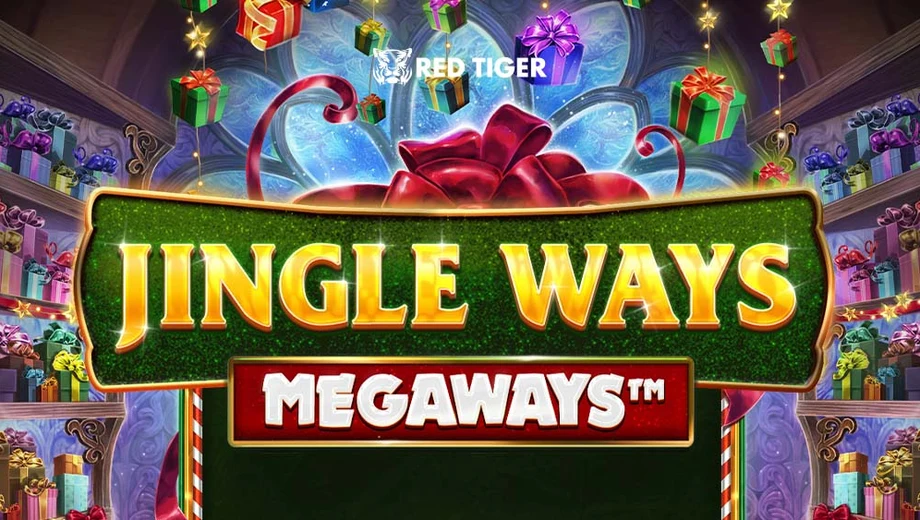 Banner de Jingle Ways Megaways, tragamonedas de Red Tiger disponible en 1win