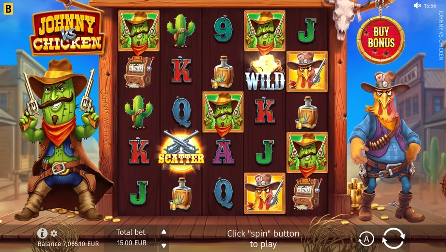 Captura del juego Johnny vs Chicken, tragamonedas de BGaming disponible en 1win