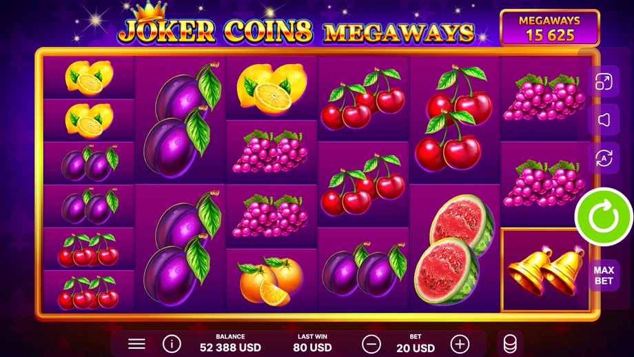 Captura del juego Joker Coins Megaways, tragamonedas de Onlyplay disponible en 1win