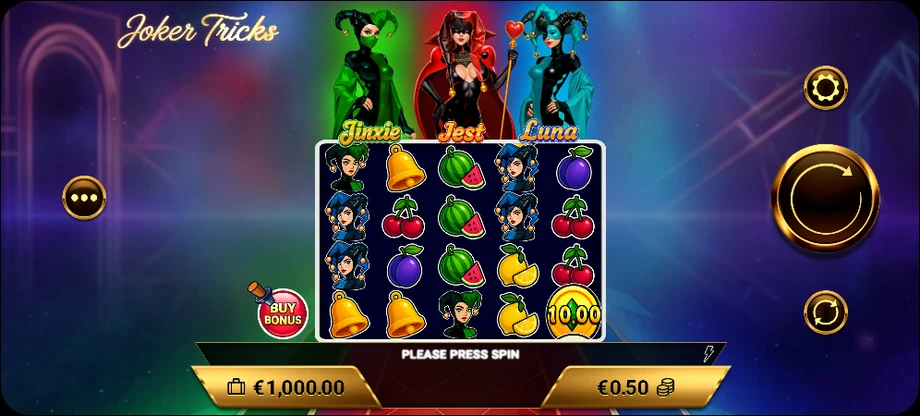 Captura del juego Joker Tricks, tragamonedas de AmigoGaming disponible en 1win