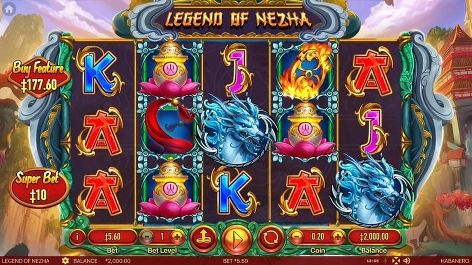 Captura del juego Legend Of Nezha, tragamonedas de Habanero disponible en 1win