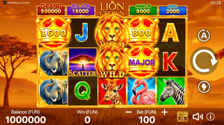 Captura del juego Lion Crown: Hold to Win, tragamonedas de FormulaSpin disponible en 1win