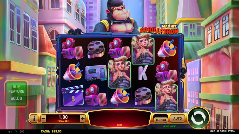 Captura del juego Mad Hit Gorillatron, tragamonedas de RubyPlay disponible en 1win