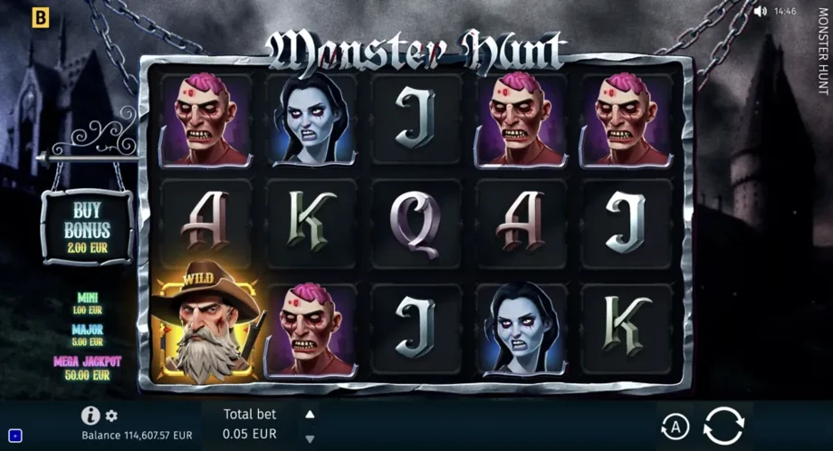 Captura del juego Monster Hunt, tragamonedas de BGaming disponible en 1win
