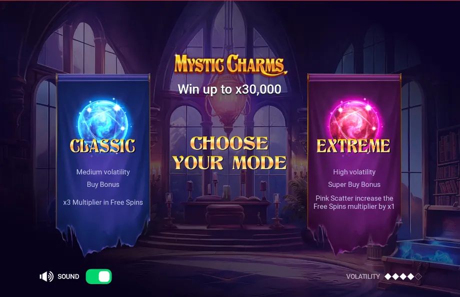 Captura del juego Mystic Charms, tragamonedas de True Labs disponible en 1win