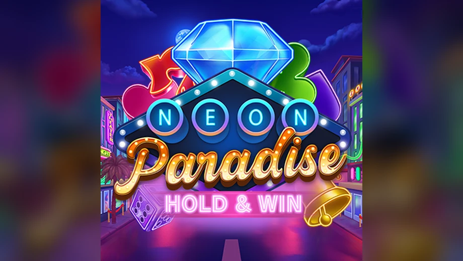 Banner de Neon Paradise: Hold And Win, tragamonedas de DynabitGaming disponible en 1win