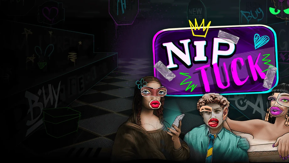 Banner de Nip Tuck, tragamonedas de Sneaky slots disponible en 1win