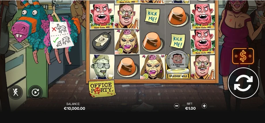 Captura del juego Office Party, tragamonedas de Shadylady disponible en 1win