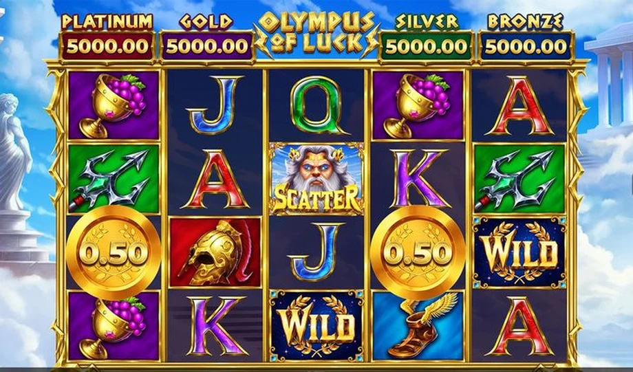 Captura del juego Olympus of Luck: Hold the Spin, tragamonedas de Gamzix disponible en 1win