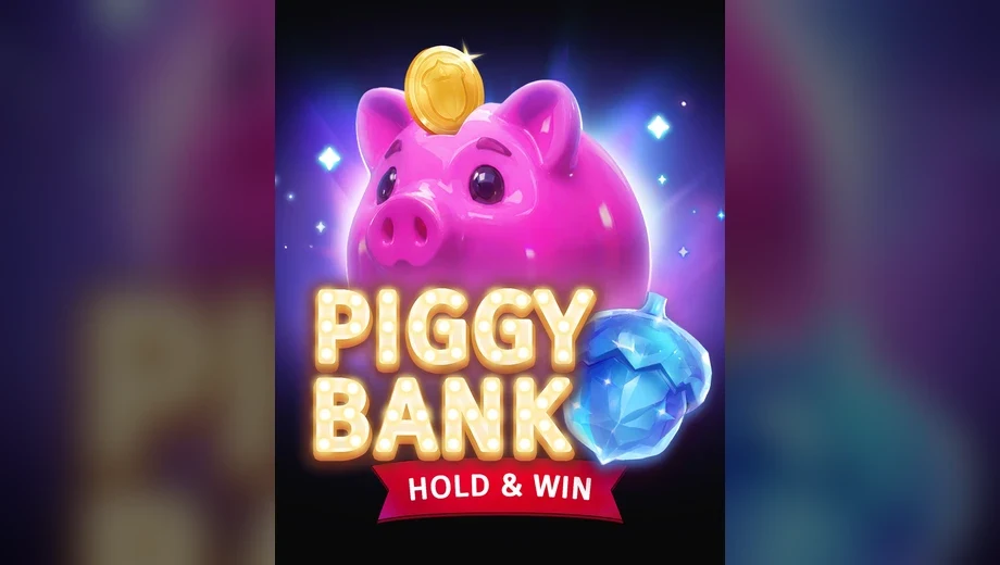 Banner de Piggy Bank Hold&Win, tragamonedas de BGaming disponible en 1win