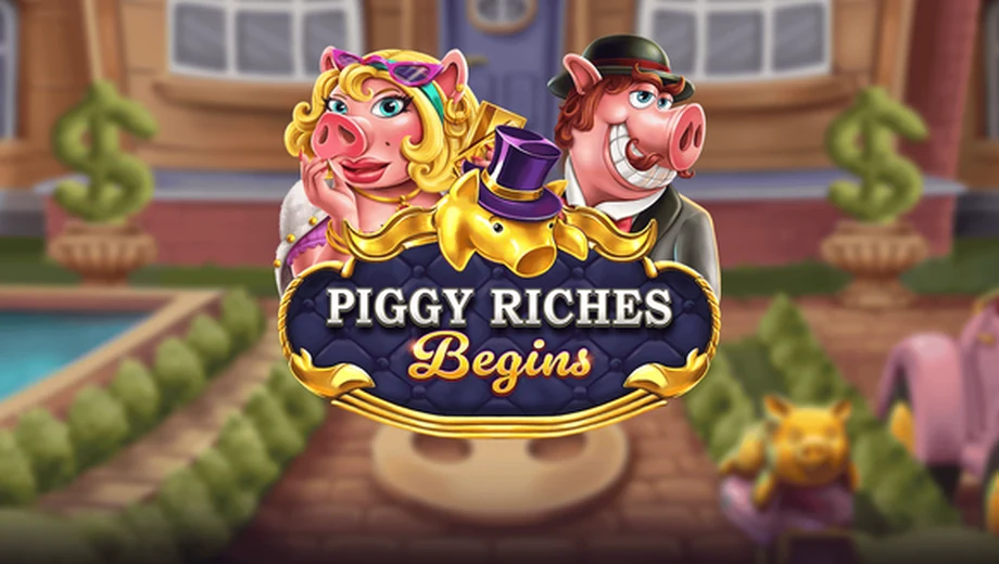 Banner de Piggy Riches Begins, tragamonedas de Red Tiger disponible en 1win