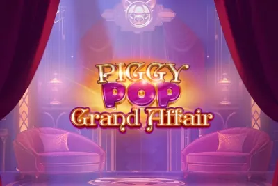 Banner de PiggyPop Grand Affair, tragamonedas de AvatarUX disponible en 1win