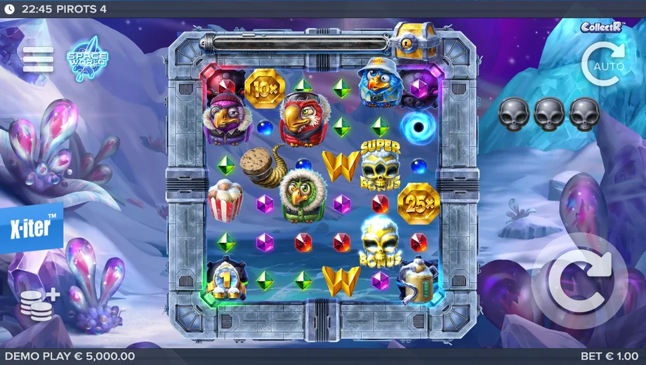 Captura del juego Pirots 4, tragamonedas de ELK disponible en 1win