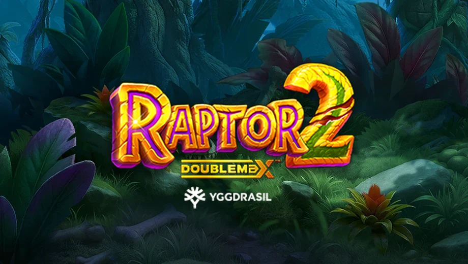 Banner de Raptor 2, tragamonedas de Yggdrasil disponible en 1win