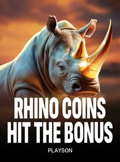 Rhino Coins: Hit the Bonus, tragamonedas de Playson en 1win