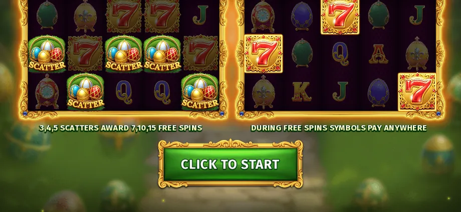 Captura del juego Royal Easter, tragamonedas de BGaming disponible en 1win