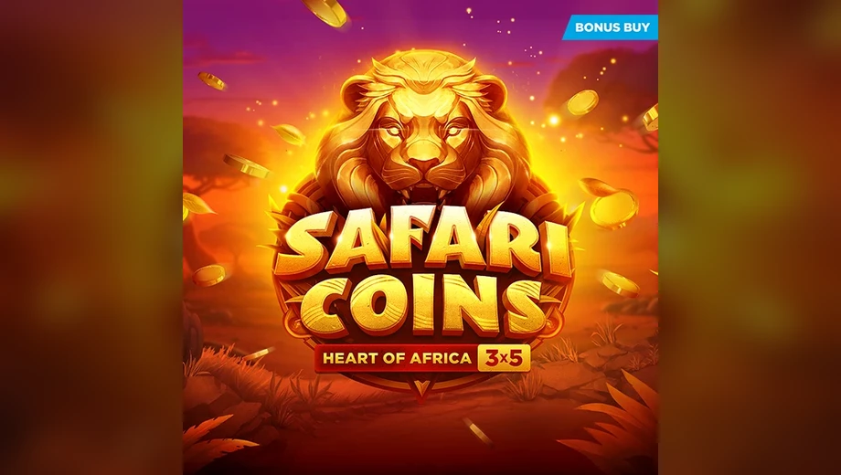 Banner de Safari Coins: Heart of Africa, tragamonedas de Evoplay disponible en 1win