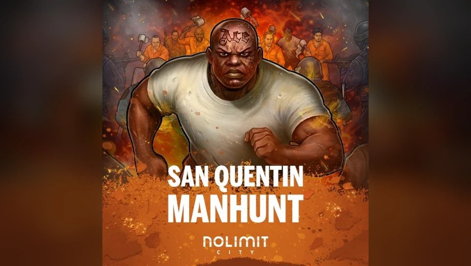 Banner de San Quentin Manhunt, tragamonedas de Nolimit City disponible en 1win