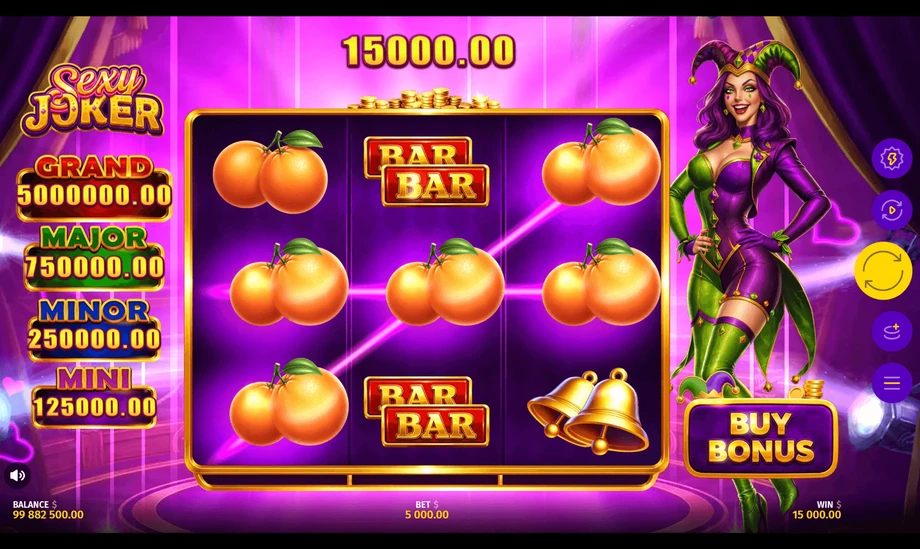 Captura del juego Sexy Joker, tragamonedas de Poggiplay disponible en 1win