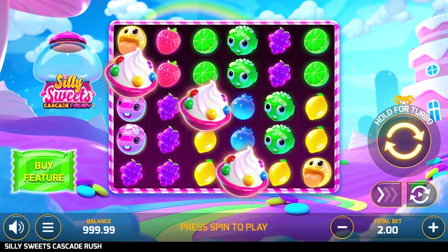 Captura del juego Silly Sweets Cascade Rush, tragamonedas de Koala disponible en 1win