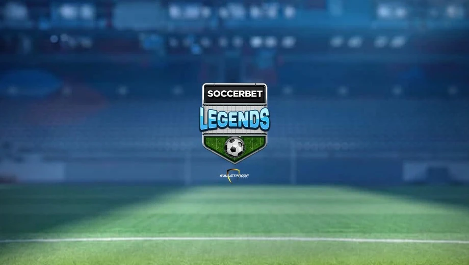 Banner de Soccerbet Legends, tragamonedas de Yggdrasil disponible en 1win