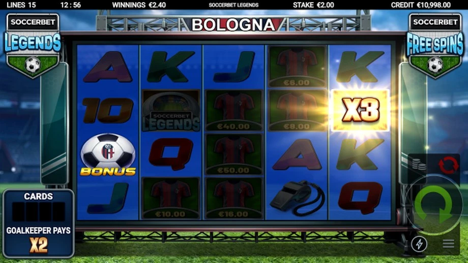 Captura del juego Soccerbet Legends, tragamonedas de Yggdrasil disponible en 1win