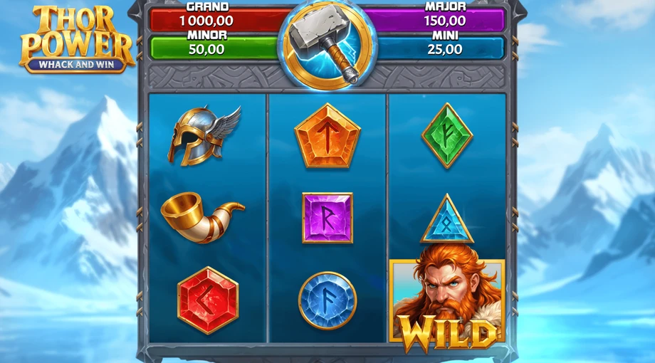 Captura del juego Thor Power: Whack & Win, tragamonedas de GameBeat disponible en 1win