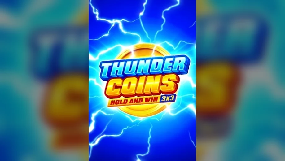 Banner de Thunder Coins: Hold and Win, tragamonedas de Playson disponible en 1win