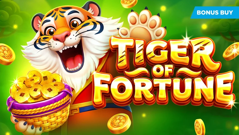 Banner de Tiger of Fortune, tragamonedas de Evoplay disponible en 1win