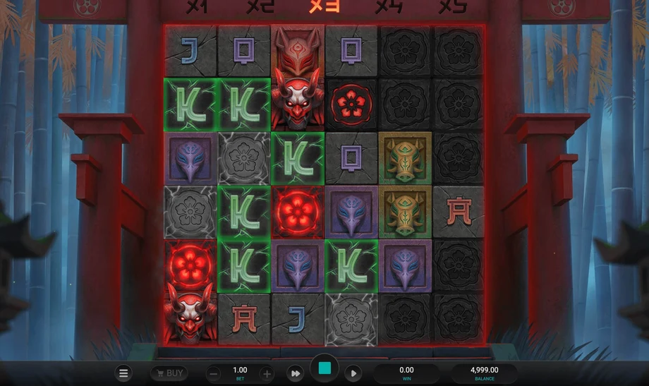 Captura del juego TORII TUMBLE, tragamonedas de Relax disponible en 1win