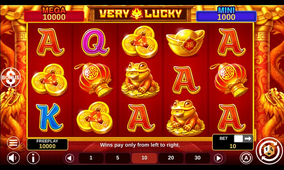 Captura del juego Very Lucky, tragamonedas de 1spin4win disponible en 1win